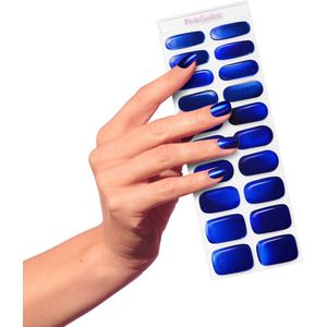 Pink Gellac UV Nagelstickers - Gellak Stickers 0017 Royal Chrome - Nail Art Gel Stickers voor Nagels - 20 stuks in 10 maten