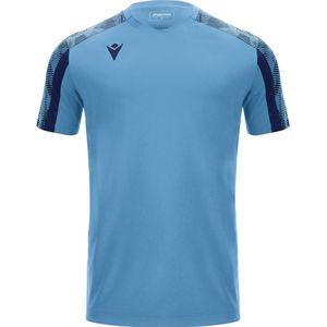 Macron Gede Shirt Korte Mouw Kinderen - Hemelsblauw / Marine | Maat: 7-8 Y
