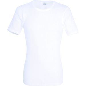 Gotzburg heren T-shirt regular fit (1-pack) - doppelripp heren shirt O-hals - wit - Maat: 3XL