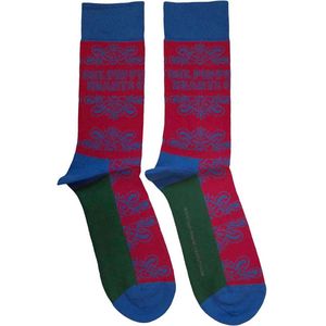 The Beatles - Sgt Pepper Text Outlines Sokken - Rood