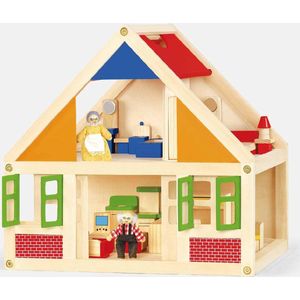 Viga Toys Houten Poppenhuis Oma En Opa