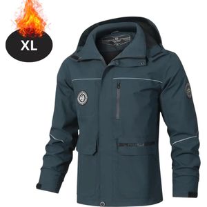 Bovista Windjas Voor Heren - Parka - Lente & Herfst - Jas - Volwassen - Windjack - Windbreaker - Outdoor - Buiten - Donkergrijs - Maat M