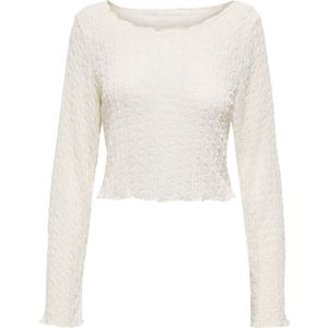 Only ONLLILIAN Longsleeve Boatneck JNR Dames Shirt met lange mouwen - XS