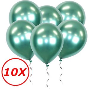 Groene Ballonnen Verjaardag Versiering Helium Ballonnen Feest Versiering Jungle Decoratie Chrome Versiering - 10 Stuks