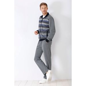 Grijs herenhuispak van Hajo met rits - Grijs - Maat - 48