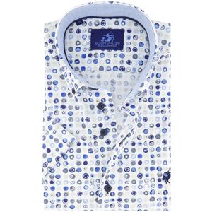 Eden Valley - Overhemd - Blauw - 100% Katoen - Korte Mouw