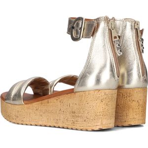 Omoda 722025 Sandalen - Met Sleehak - Dames - Goud - Maat 39