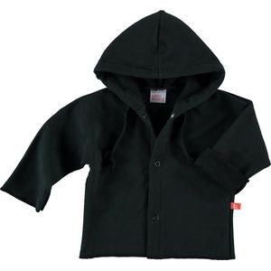 Vest bio sweatstof zwart - maat 86-92 - Limobasics