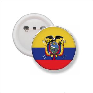 Button Met Speld 58 MM - Vlag Ecuador