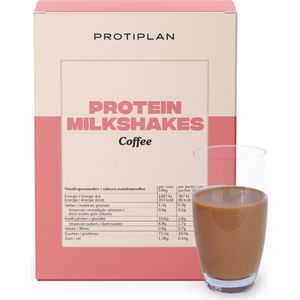 Protiplan | Milkshake Koffie | 7 x 24,5 gram | Eiwitdieet | Proteïne shake | Past in een koolhydraatarme levensstijl