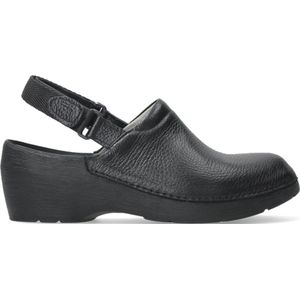 Wolky Klompen Multi Strap Clog zwart leer