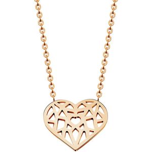 Cilla Jewels - Hart Ketting - Roségoud Verguld - Edelstaal