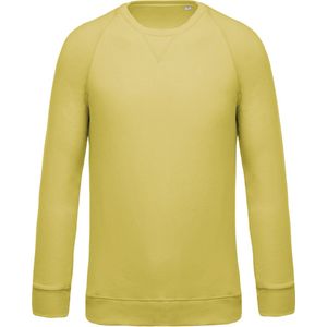 Biologische herensweater met ronde hals Kariban Lemon Yellow - S