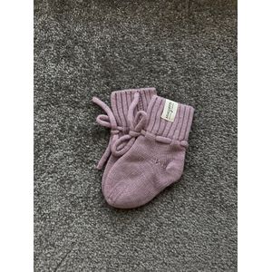 Adalletti Merino wol booties Pink | Merino slofjes | Merino sokken | baby | baby slofjes