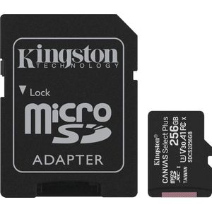 MicroSD-kaart 256GB - Klasse 10 UHS-I met Hoge Snelheid en Duurzaamheid