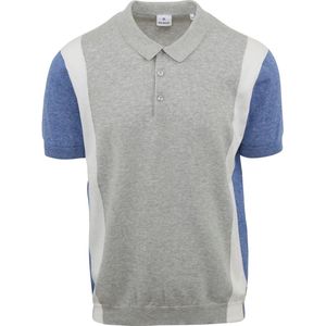 Blue Industry - M18 Poloshirt Grijs - Modern-fit - Heren Poloshirt Maat XXL