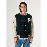 Pepe Jeans - Marineblauw - Jee-jasje - Bomberjack in College-stijl