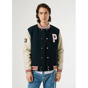 Pepe Jeans - Marineblauw - Jee-jasje - Bomberjack in College-stijl