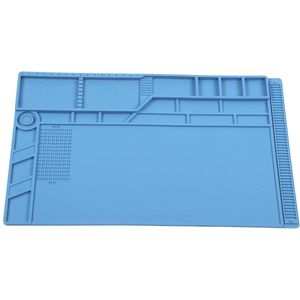 Siliconen soldeermat 550x350mm - Elektronica Warmte-isolatie Werkmat - Telefoon Computerreparatiemat - ideaal voor mobiele telefoon tablet computer - werkoppervlak van siliconen met hittebestendigheid tot 500 °C .
