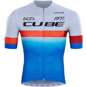 Cube Teamline Korte Mouw Wielertrui Blauw S Man