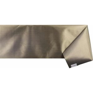 Raved Kerst Tafelzeil - Metallic Goud  140 cm x  140 cm - PVC - Afwasbaar