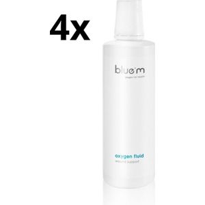 4x Bluem Oxygen Fluid Mondwater 500ml - Voordeelverpakking
