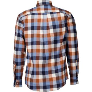 Fynch-Hatton - Lange mouw overhemd - Heren - L - Bruin - Katoen - 1410-8010