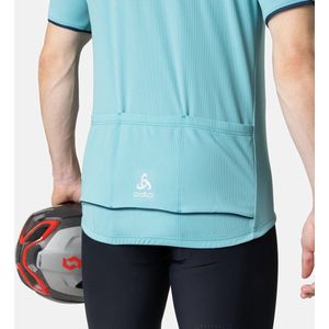 Odlo Heren T-shirt S/U Collar S/S 1/2 Zip Essential Fietsshirt