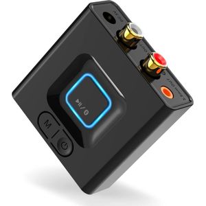 ApexArte® Bluetooth Receiver Aux - Ontvanger - Carkit - Zwart