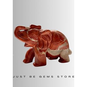 Edel-gedenk-steen rode jaspis olifant
