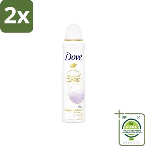Dove – Deodorant Spray – Clean Touch – 150 ml - Voordeelverpakking - 2 stuks - Anti-transpirant - Deodorant spray