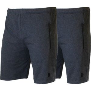 2-Pack Donnay Joggingshort - Sportshort - Heren - Maat XXL - Charcoal-marl