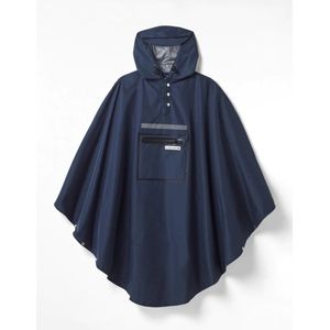 The Peoples - Navy Poncho 3.0 - Regenjas - Poncho - In Handige Draagtas