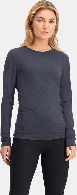 NOMAD® Tech Thermal Longsleeve Dames | Donkergrijs | S | Baselayer Vrouwen | Merinowol en polyester mix | Thermoregulatie en vochttransport | Anti-geur Thermoshirt