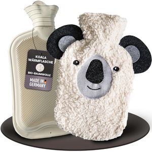 Knuffel warmwaterkruik koala - extra zacht biologisch katoen - 0,8 l
