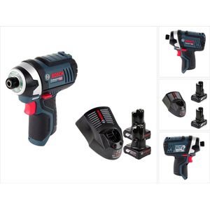 Bosch GDR 12V-105 accu-slagmoersleutel 12V 105Nm + 2x accu 6.0Ah + lader