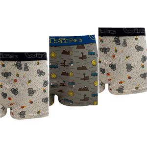 Embrator jongens Boxershorts 3-stuks overall print mix maat 104/110