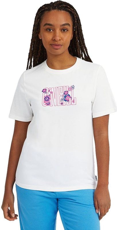 O'Neill - Graphic T-shirt - Wit - Korte Mouwen - Dames