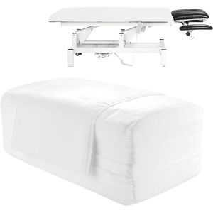 Wegwerplakens 200 stuks 80 x 180 cm Vliesstof Hoeslaken Massagebed Schoonheidssalon Spa Ziekenhuisbedden Hotels