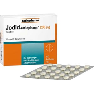 100 St. Jodiumtabletten 200ug - extra sterk - Kaliumjodide - halveerbare tabletten