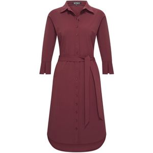 Travel Jurk Uni 2092 Burgundy