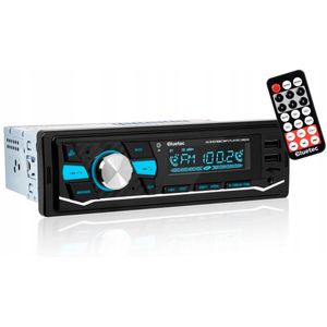 Bluetec BM202 BluetuAutoradio – Bluetooth 5.0 – USB – SD – AUX – MP3 – 1-DIN - Ingebouwde Microfoon – Afstandsbediening