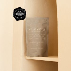 VitaFloréal CollaVitEssentials – 630mg Marine Collageen (Peptan®) + Vitamine C, Zink, Hyaluronzuur & Druivenpitextract – 30 Dagen – Mango Sinaasappel Smaak