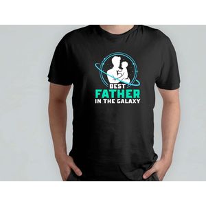 Best Father In The Galaxy - T Shirt - cadeau - gift - vader - dad - beste vader ter wereld - verjaardag - vaderdag - best dad in the world - father - liefde - cute