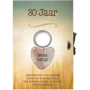 Kaart - 30 Jaar - Gelukshartje