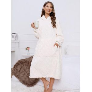 lange comfortabele sherpa-deken sweatshirt Ruige trui pluche warme gezellige deken één maat past iedereen,Unisex oversized draagbare deken hoodie voor vrouwen mannen