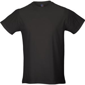 Russell Heren Slank T-Shirt met korte mouwen (Zwart)