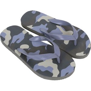 Groene teenslippers met camouflagemotief XS-S