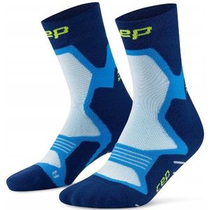 CEP Core Run Compressiesokken Unisex Halve Kuit Blauw