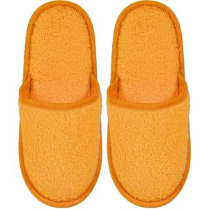 Badslippers Badstof Uni Pure met Zool Goud Geel Maat 43 - 1 Paar